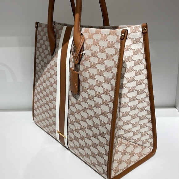 Michael Kors Large jacquard tote bag luggage multi color - Picture 9 of 10